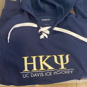 Sport-Tek Navy UC Davis Ice Hockey Pullover